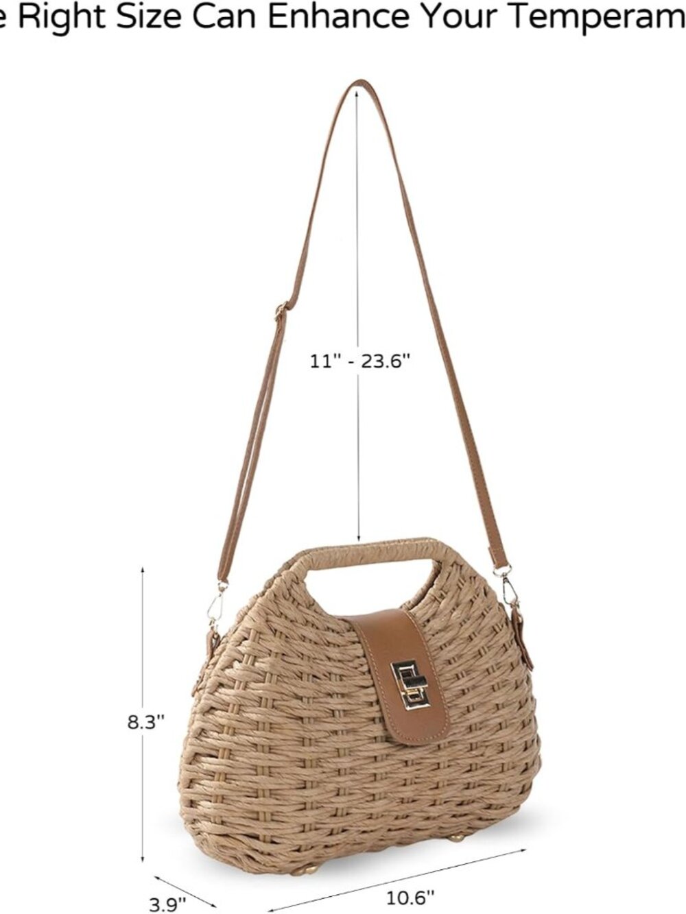 Clutch Purses for Women - Summer Beach Crossbody Bag with Adjustable Strap - Boh - Picture 6 of 6
